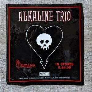 Alkaline Trio Crimson Promotional Window Cling